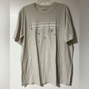 Under Armour Men’s Tee- Light Gray with Design